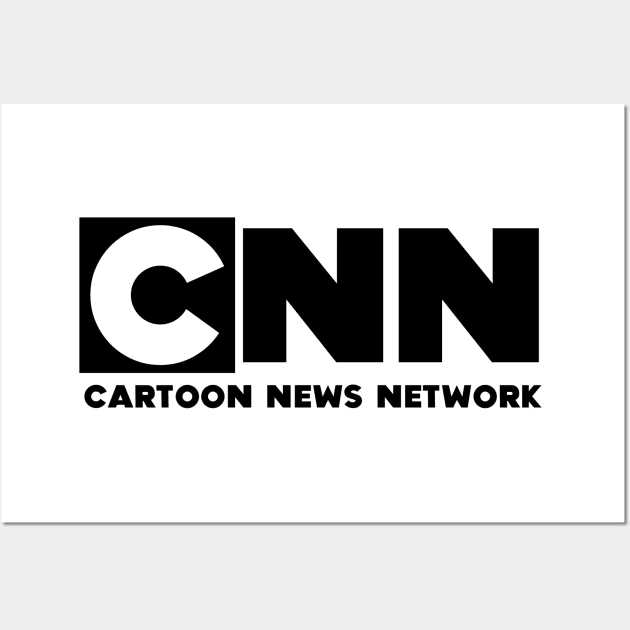 CNN - Cartoon News Network Wall Art by blackphantasm